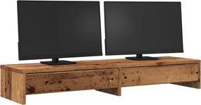 vidaXL Βάση Οθόνης με Συρτάρια 100x27x15 εκ. από Επεξεργ. Ξύλο
