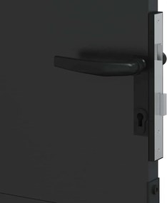 vidaXL Πύλη Κήπου 85 x 200 cm Ατσάλι με Επικάλυψη Πούδρας Κλειδώσιμο