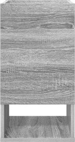 vidaXL End Table Γκρίζο Σονομα 30 x 30 x 56 εκ. Επεξεργασμένο ξύλο