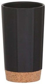 Ποτήρι Οδοντόβουρτσας Cork Black Sealskin Porcelain