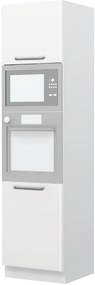 Επιδαπέδιο ντουλάπι φούρνου ψηλό Modena K23-60-RM-Λευκό - Λευκό γυαλιστερό - 60.00Χ60.00Χ235.00cm