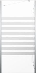 vidaXL Καμπίνα Μπανιέρας 120x68x130 εκ. Ψημένο Γυαλί Ριγέ