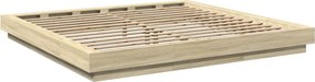 vidaXL Πλαίσιο Κρεβατιού Sonoma Δρυς 200x200 εκ. Επεξεργασμένο Ξύλο