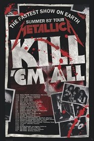 Αφίσα Metallica - Kill'Em All 83 Περιοδεία, (61 x 91.5 cm)