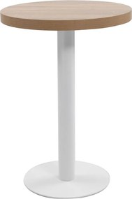 vidaXL Τραπέζι Bistro Ανοιχτό Καφέ 60 εκ. από MDF