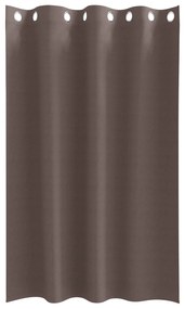 vidaXL Κουρτίνες 2 pcs Σκούρο καφέ Σκούρο καφέ 175 x 140 εκ.