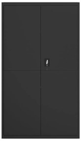 vidaXL Αρχειοθήκη Μαύρη 105 x 40 x 180 εκ. Ατσάλινη