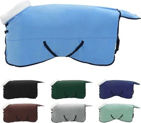 vidaXL Σαμάρι Ίππου Σκούρο Aqua 155 cm Πολικές φλις