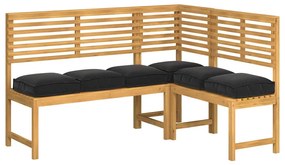 vidaXL Μαξιλάρι παλέτας για κάθισμα 6 pcs Μαύρο 40 x 40 x 8 εκ.