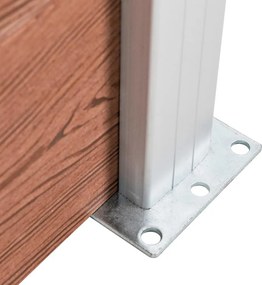 vidaXL Πάνελ Περίφραξης Καφέ 526 x 106 εκ. από WPC