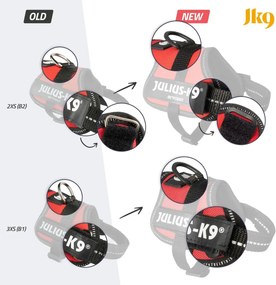 Λουρί Σκύλου Julius K9 Power Κόκκινο M