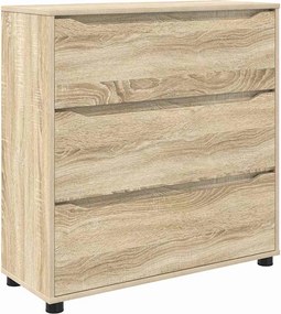 vidaXL Ντουλάπι αποθήκευσης Δρύς Sonoma 80 x 31 x 81 εκ