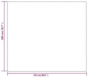 ΚΟΥΒΕΡΤΑ ΒΑΡΥΤΗΤΑΣ ΜΕ ΚΑΛΥΜΜΑ ΓΚΡΙ 200X225 ΕΚ. 9 Κ. ΥΦΑΣΜΑΤΙΝΗ 350834