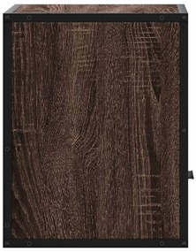 vidaXL Κομοδίνο επίτοιχο ντουλάπι καφέ δρυς 40x31x39,5 cm