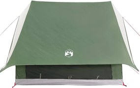 vidaXL Οικογενειακή Σκηνή Πράσινο και Λευκό 220 x 220 x 184 εκ