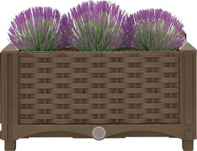 vidaXL Ζαρντινιέρα 40 x 40 x 23 εκ. από Πολυπροπυλένιο