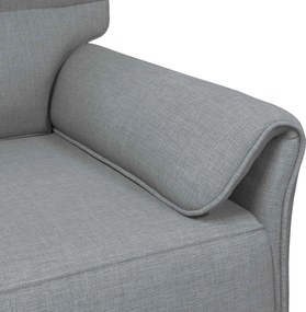 vidaXL Καναπές 100% πολυέστερ μεταλλικό πλαίσιο MDF, Κόντρα πλακέ