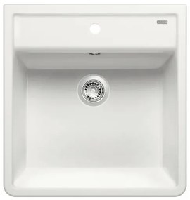 Blanco Panor 60 Επικαθήμενος Νεροχύτης Κεραμικός 63x60cm Crystal White Glossy