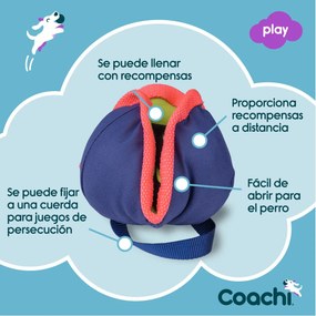 Training toy Coachi CHASE &amp; TREAT Μπλε