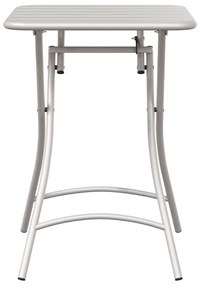 vidaXL Αναδιπλούμενο Τραπέζι Κήπου Μπεζ 55x55x73 cm από Ατσάλι