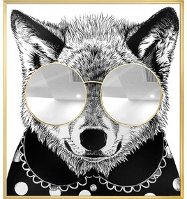 Πίνακας Καμβάς Racoon Thug Life 3710-5 118x130cm Multi Supergreens Κάθετοι Καμβάς