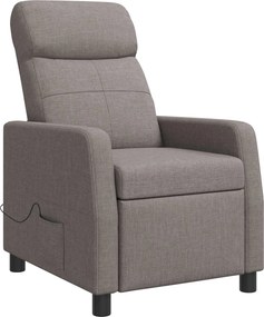 vidaXL Κάθισμα μασάζ Taupe Ύφασμα