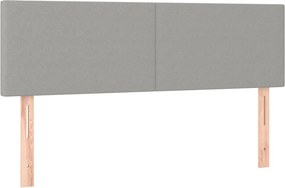 vidaXL Κεφαλάρια Αν. Γκρι 144x5x78/88 εκ. Ύφασμα