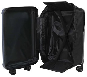 vidaXL Βαλίτσα με κλειδαριά Σκούρο Μπλε 43 x 27 x 66 εκ. ΑΒΣ Πλαστικό