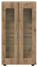 vidaXL Πλαϊνό γραφείο με ράφι FLORIN Artisan Oak 55,5 x 29 x 100 εκ