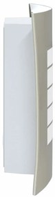 vidaXL Εξωτερικά Φωτιστικά Τοίχου 2 pcs Ασημί 23.5 x 10.5 x 26 εκ
