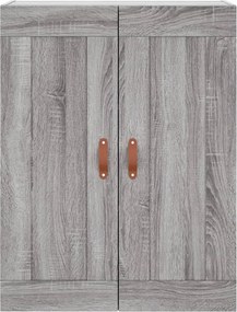 vidaXL Ντουλάπι Γκρι Sonoma 69,5 x 34 x 180 εκ. Επεξεργασμένο Ξύλο