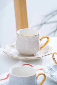 Stewehome Σετ πορσελάνινων φλιτζανιών καφέ για 6 άτομα Πολύχρωμο