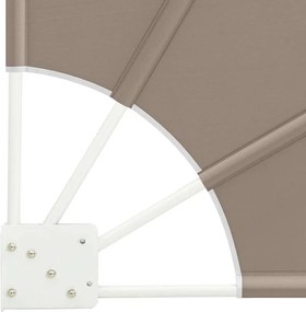 vidaXL Αδιάφανο σκίαστρο μπαλκονιού 140 x 140 cm Πολυεστέρας Taupe