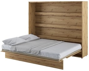 Κρεβάτι τοίχου Concept Pro Lenart AH115, 160x200, Πλαστικοποιημένη μοριοσανίδα,  Τάβλες για Κρεβάτι, 188x211x177cm