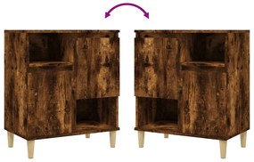 vidaXL Ντουλάπια 2 τεμ. Καπνιστή Δρυς 60x35x70 εκ. Επεξεργασμένο Ξύλο