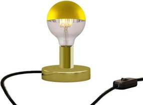 Επιτραπέζιο Φωτιστικό Μεταλλικό Posaluce Half Cup Χρυσό Διακοπτάκι