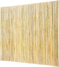 VEVOR Natural Rolled Bamboo Fence Bamboo Panel 6 ft H x 8 ft L x 0.75 in D.