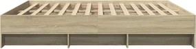 vidaXL Πλαίσιο κρεβατιού χωρίς στρώμα 180x200 εκ. Επεξεργασμένο Ξύλο