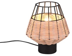 Πορτατιφ Vintage Industrial RL Lighting Borka R51261036 Φυσικό Rattan