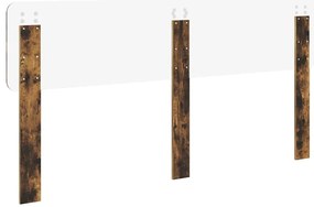 vidaXL Κεφαλάρι Καπνιστό Δρύς 180 cm Επεξεργασμένο ξύλο