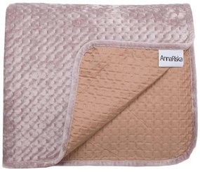 Κουβερτώριο Velvet Ημίδιπλο 160x220 Verona Beige Anna Riska