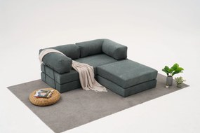 Γωνιακός Καναπές Κρεβάτι Πράσινο REMELA MINI 95x190x75