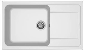 Νεροχύτης κουζίνας LIFE 410 Bianco 68 ELLECI 86x50cm - LG241068