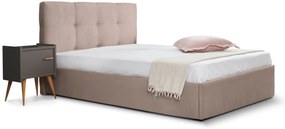 Επενδυμένο Κρεβάτι Famous-Mocca-150 x 200-Χωρίς μηχανισμό ανύψωσης