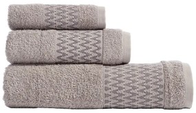 Πετσέτες Fonteste (Σετ 3τμχ) Grey Nef-Nef Homeware Σετ Πετσέτες 70x140cm 100% Βαμβάκι