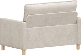 vidaXL Καναπές Κρεμ 126 x 81 x 87,5 εκ Πολυεστέρας