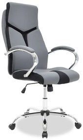 Καρέκλα γραφείου διευθυντή Shark τεχνόδερμα γκρι-μαύρο Υλικό: PU 126-000001