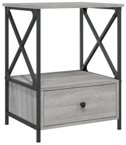 vidaXL Κομοδίνο Γκρι Sonoma 50 x 41 x 65 εκ. από Επεξεργασμένο Ξύλο