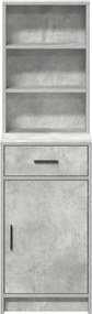 vidaXL Highboard Σκυρόδεμα Γκρι 41 x 40 x 135 εκ Επεξεργασμένο Ξύλο