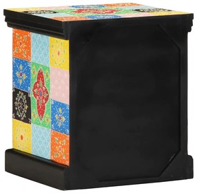 Κομοδίνο 2 τεμάχια Πολύχρωμο 40x35x45 cm Στερεό ξύλο Mango 4017563